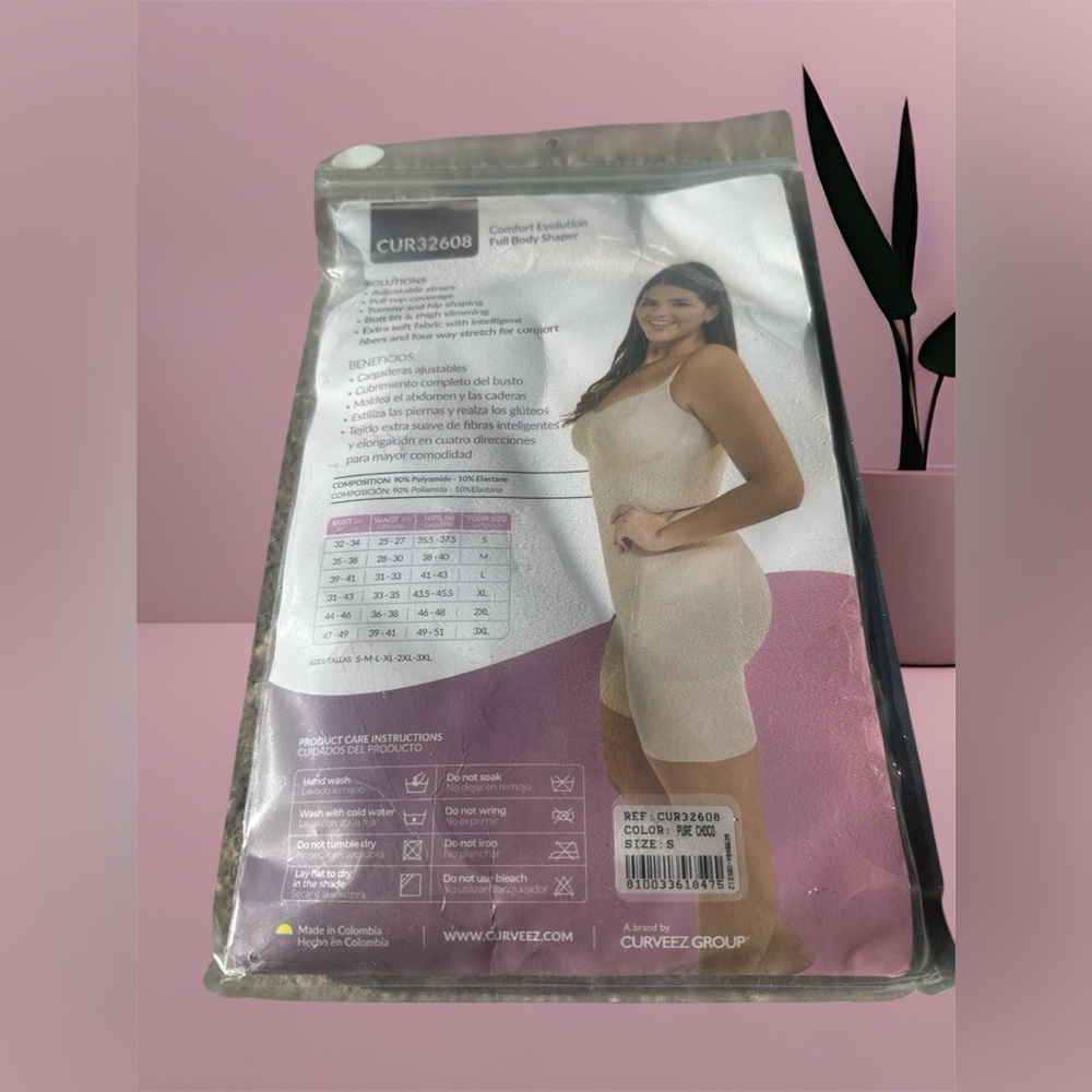 CURVEEZ Full Body Shaper – Comfort Evolution | Size Small | Seamless Sculpting - Picture 2 of 2